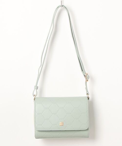 MURUA（ムルーア）の「【MURUA/ムルーア】 EMBOSS SERIES ショルダーバッグ（ショルダーバッグ・レディース・ベージュ/ブラック/ミント・FREE）」の3枚目の写真