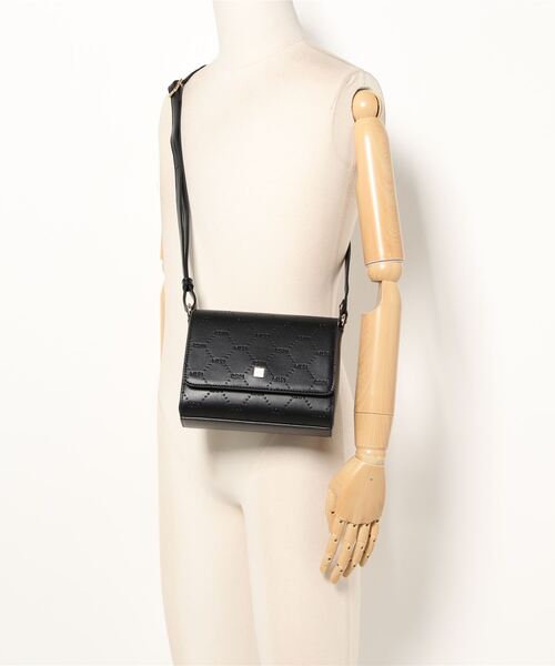 MURUA（ムルーア）の「【MURUA/ムルーア】 EMBOSS SERIES ショルダーバッグ（ショルダーバッグ・レディース・ベージュ/ブラック/ミント・FREE）」の9枚目の写真