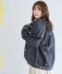 mysty woman | パールボタンデニムジャケット　996648(デニムジャケット)