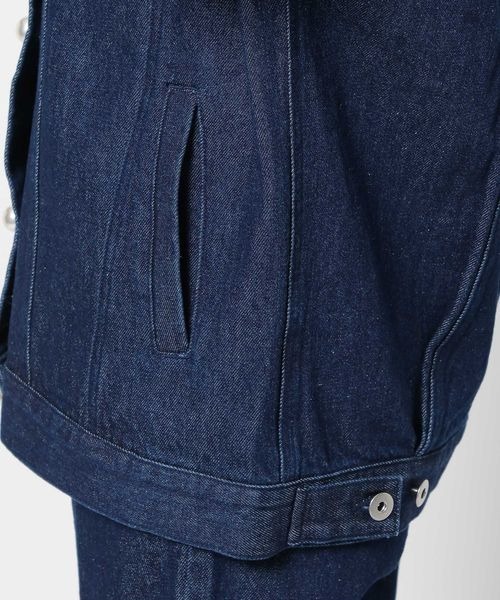 mysty woman(ミスティウーマン)の「パールボタンデニムジャケット 996648(デニムジャケット・レディース・ネイビー/ブルー/ブラック・FREE)」の20枚目の写真