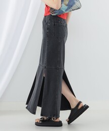 Ray BEAMS | Ray BEAMS / デニム スリット スカート(デニムスカート)