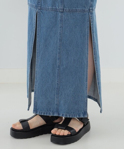 Ray BEAMS（レイビームス）の「Ray BEAMS / デニム スリット スカート（デニムスカート・レディース・ブルー/ブラック・0/1）」の19枚目の写真