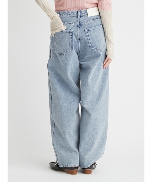 FURFUR（ファーファー）の「カーブワイドデニムパンツ（デニムパンツ・レディース・グレー/ピンク/サックスブルー・0/1）」の8枚目の写真