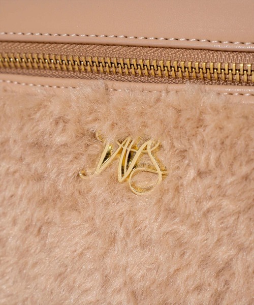 WILLSELECTION（ウィルセレクション）の「もこもこバニティバッグ（ショルダーバッグ・レディース・ブルー/ベージュ/オフホワイト・FREE）」の10枚目の写真