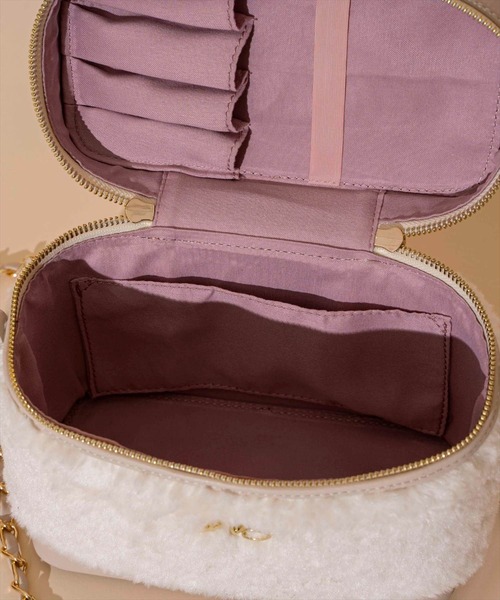 WILLSELECTION（ウィルセレクション）の「もこもこバニティバッグ（ショルダーバッグ・レディース・ブルー/ベージュ/オフホワイト・FREE）」の16枚目の写真