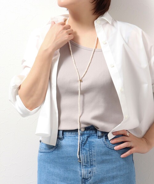 NOLLEY’S（ノーリーズ）の「パールロングネックレス（ネックレス・レディース・オフホワイト・FREE）」の6枚目の写真