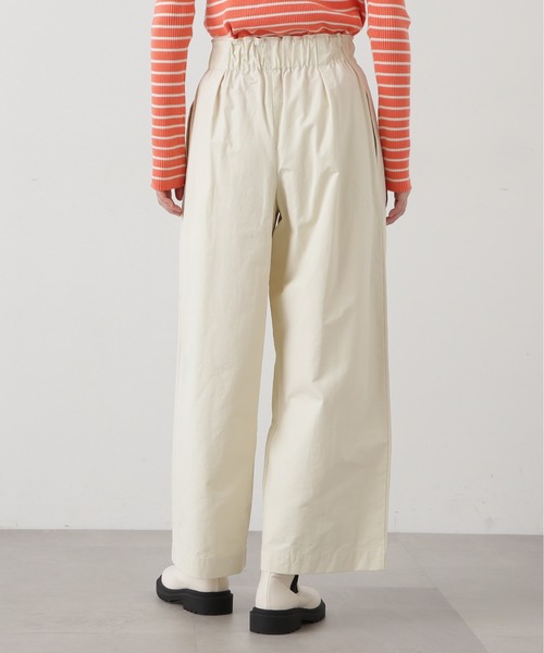 N.(N. Natural Beauty Basic)(エヌエヌナチュラルビューティーベーシック)の「◆リラックスワイドパンツ(スラックス・レディース・クリーム/ライム・MEDIUM)」の11枚目の写真