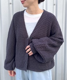 LEPSIM | 3ゲージポコポコVネックカーディガン　994329(カーディガン/ボレロ)