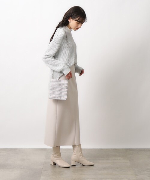 OPAQUE.CLIP（オペークドットクリップ）の「◆シャーリングデザインミニショルダーバッグ（ショルダーバッグ・レディース・ライトグレー/グリーン/ブラック/ベビーピンク・00）」の16枚目の写真