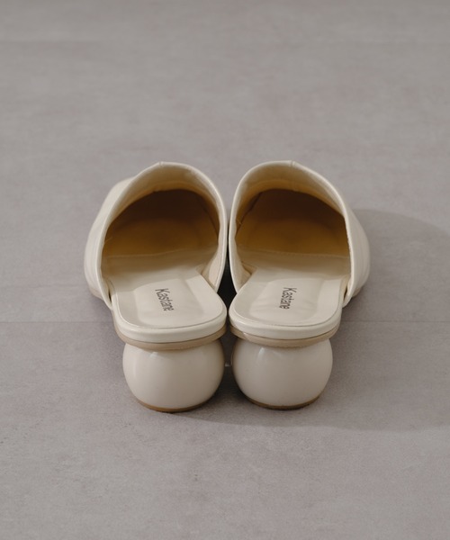 Kastane(カスタネ)の「ラウンドヒールクロッグパンプス(パンプス・レディース・ブラック/アイボリー・38/36/37)」の10枚目の写真