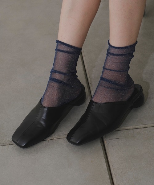 Kastane(カスタネ)の「ラウンドヒールクロッグパンプス(パンプス・レディース・ブラック/アイボリー・38/36/37)」の19枚目の写真