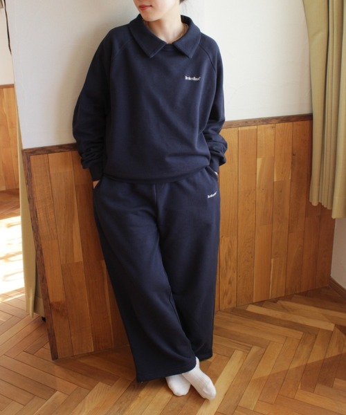 BROKEN BASE（ブロークンベース）の「紐付きワンポイント刺繍スウェットパンツ（スウェットパンツ・メンズ・ネイビー/杢グレー/クリーム・MEDIUM/LARGE）」の17枚目の写真