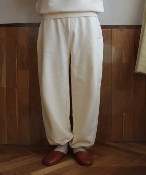 BROKEN BASE（ブロークンベース）の「紐付きワンポイント刺繍スウェットパンツ（スウェットパンツ・メンズ・ネイビー/杢グレー/クリーム・MEDIUM/LARGE）」の9枚目の写真