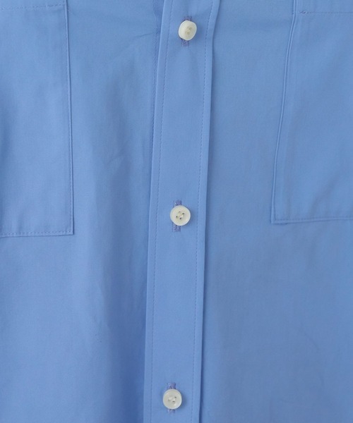 カオス ボーイフレンドシャツ　サックスブルー　長袖　シャツ コットン Chaos（カオス）の「Chaos(カオス)/ボ－イフレンドシャツ（シャツ