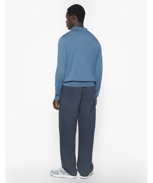 MAISON KITSUNÉ オリーブグリーン ポロセーター S メゾンキツネ MAISON KITSUNE MAISON KITSUNE セーター