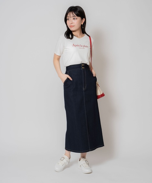 NOELA(ノエラ)の「ロゴTシャツ(Tシャツ/カットソー・レディース・ベージュ/ネイビー/オフホワイト・フリー)」の20枚目の写真