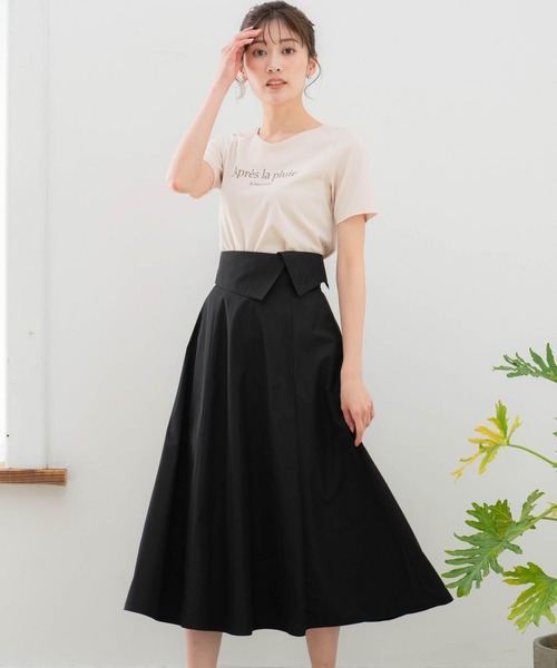 NOELA(ノエラ)の「ロゴTシャツ(Tシャツ/カットソー・レディース・ベージュ/ネイビー/オフホワイト・フリー)」の6枚目の写真