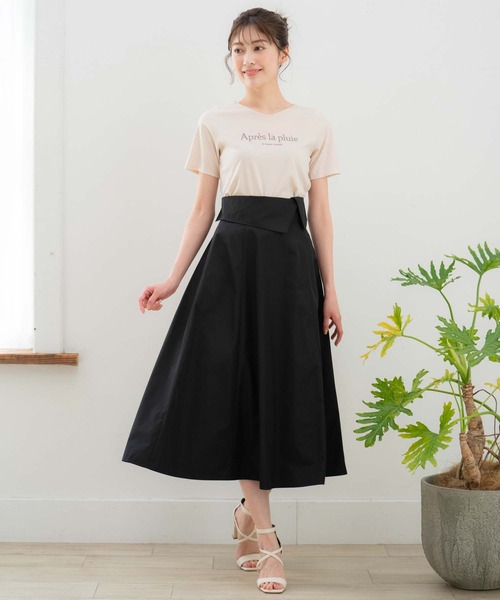 NOELA(ノエラ)の「ロゴTシャツ(Tシャツ/カットソー・レディース・ベージュ/ネイビー/オフホワイト・フリー)」の7枚目の写真