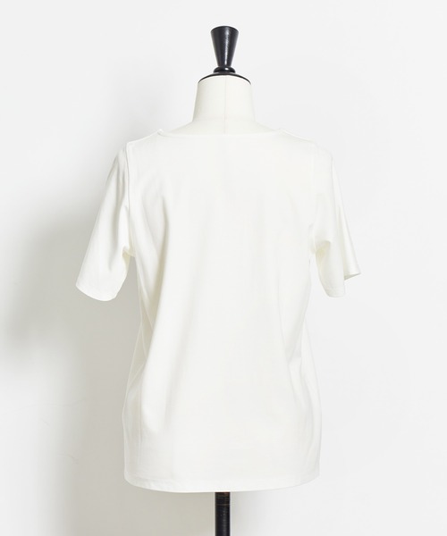 NOELA(ノエラ)の「ロゴTシャツ(Tシャツ/カットソー・レディース・ベージュ/ネイビー/オフホワイト・フリー)」の10枚目の写真