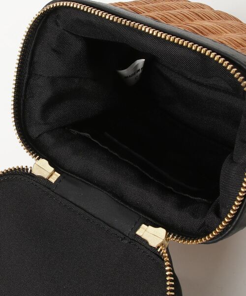 The Bagmati(ザバグマティ)の「BAGMATI LEATHER COMBINATION 2WAY BASKET バグマティ 2WAY レザー使いウィッカー バスケット(ショルダーバッグ・レディース・ブラック・FREE)」の6枚目の写真