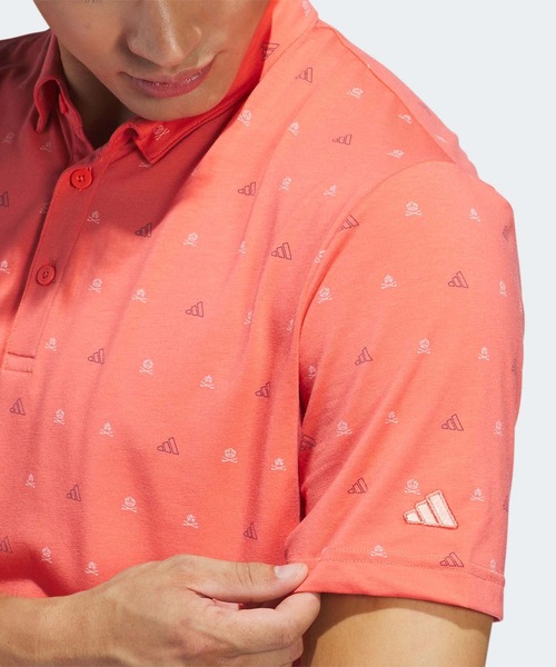 adidas Golf(アディダスゴルフ)の「GO-TO モノグラムシャツ【adidas Golf/アディダスゴルフ】(ポロシャツ・メンズ・レッド系その他/ライトグレー/クリーム/ダークグリーン・XX-LARGE/X-LARGE/SMALL/MEDIUM/LARGE)」の12枚目の写真
