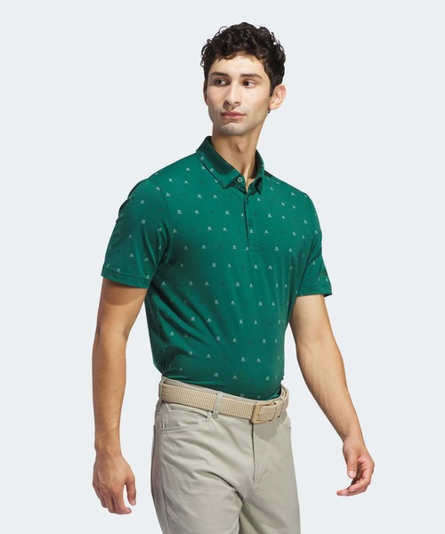 adidas Golf(アディダスゴルフ)の「GO-TO モノグラムシャツ【adidas Golf/アディダスゴルフ】(ポロシャツ・メンズ・レッド系その他/ライトグレー/クリーム/ダークグリーン・XX-LARGE/X-LARGE/SMALL/MEDIUM/LARGE)」の15枚目の写真
