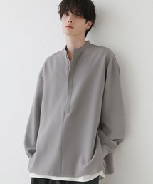 LILL | ルーズシルエットハーフジップシャツ(シャツ/ブラウス)