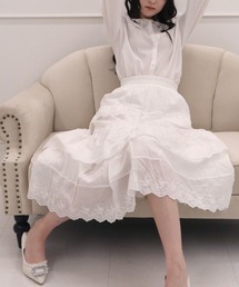 titty＆Co. PETIT | 刺繍レースティアードスカート(スカート)