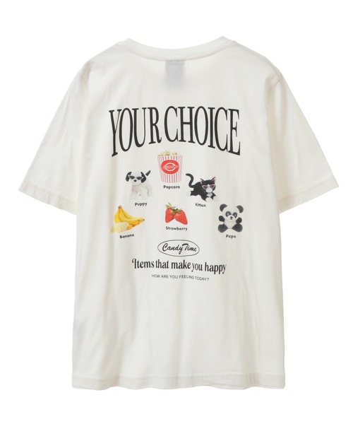Candy Stripper（キャンディストリッパー）の「YOUR CHOICE Tシャツ（Tシャツ/カットソー・レディース・オフホワイト/ブラック/パープル・3/2/1）」の2枚目の写真