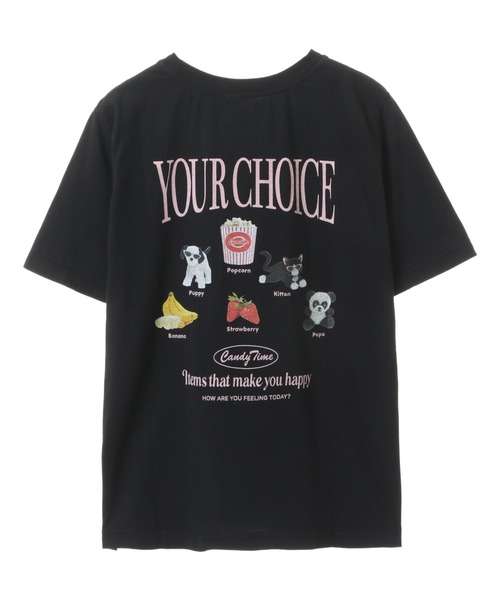 Candy Stripper（キャンディストリッパー）の「YOUR CHOICE Tシャツ（Tシャツ/カットソー・レディース・オフホワイト/ブラック/パープル・3/2/1）」の12枚目の写真