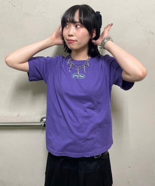 Candy Stripper（キャンディストリッパー）の「YOUR CHOICE Tシャツ（Tシャツ/カットソー・レディース・オフホワイト/ブラック/パープル・3/2/1）」の13枚目の写真