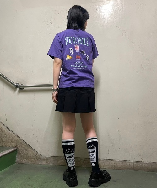 Candy Stripper（キャンディストリッパー）の「YOUR CHOICE Tシャツ（Tシャツ/カットソー・レディース・オフホワイト/ブラック/パープル・3/2/1）」の19枚目の写真