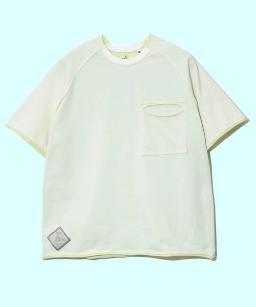 go slow caravan(ゴースローキャラバン)の「Wフェイス天竺 カットオフ PKT TEE(Tシャツ/カットソー・メンズ・ブラック/ホワイト/ブルー・X-LARGE/LARGE/MEDIUM)」の1枚目の写真