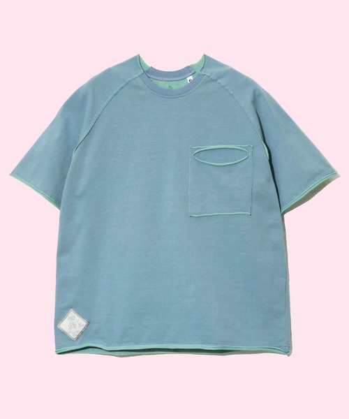 go slow caravan(ゴースローキャラバン)の「Wフェイス天竺 カットオフ PKT TEE(Tシャツ/カットソー・メンズ・ブラック/ホワイト/ブルー・X-LARGE/LARGE/MEDIUM)」の3枚目の写真
