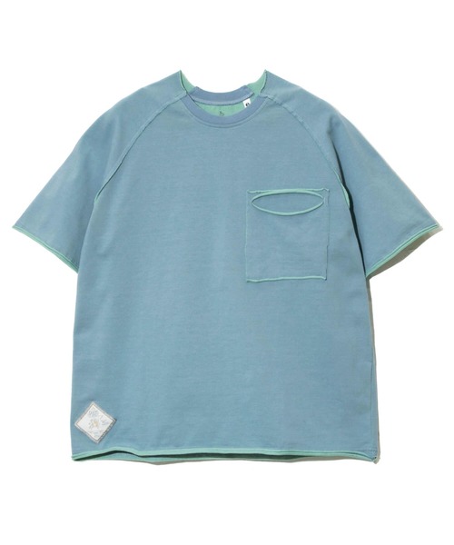 go slow caravan(ゴースローキャラバン)の「Wフェイス天竺 カットオフ PKT TEE(Tシャツ/カットソー・メンズ・ブラック/ホワイト/ブルー・X-LARGE/LARGE/MEDIUM)」の4枚目の写真