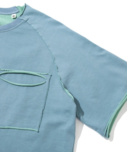 go slow caravan(ゴースローキャラバン)の「Wフェイス天竺 カットオフ PKT TEE(Tシャツ/カットソー・メンズ・ブラック/ホワイト/ブルー・X-LARGE/LARGE/MEDIUM)」の7枚目の写真