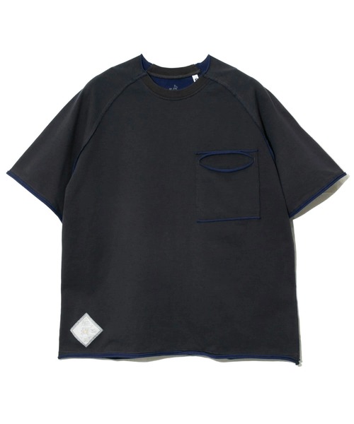 go slow caravan(ゴースローキャラバン)の「Wフェイス天竺 カットオフ PKT TEE(Tシャツ/カットソー・メンズ・ブラック/ホワイト/ブルー・X-LARGE/LARGE/MEDIUM)」の13枚目の写真