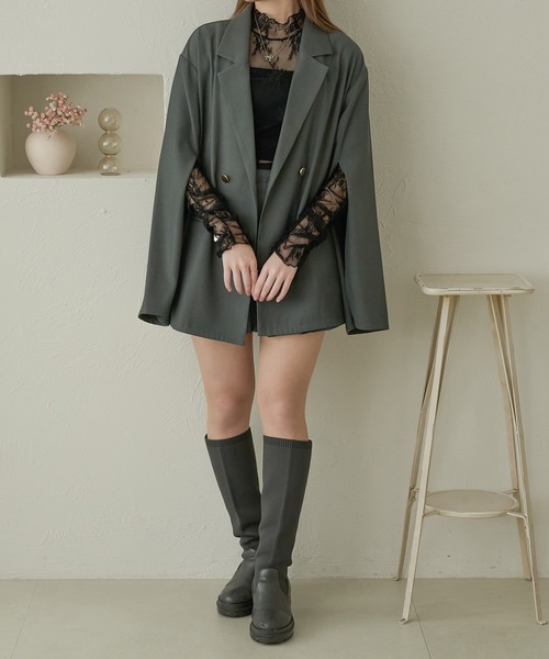 Ambre Neige(アンブルネージュ)の「花柄レーストップス/WEB/EC限定商品(シャツ/ブラウス・レディース・ダークブラウン/アイボリー/ブラック・FREE)」の11枚目の写真