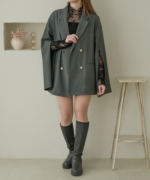 Ambre Neige(アンブルネージュ)の「花柄レーストップス/WEB/EC限定商品(シャツ/ブラウス・レディース・ダークブラウン/アイボリー/ブラック・FREE)」の10枚目の写真
