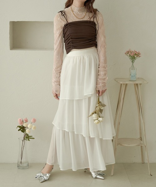 Ambre Neige(アンブルネージュ)の「花柄レーストップス/WEB/EC限定商品(シャツ/ブラウス・レディース・ダークブラウン/アイボリー/ブラック・FREE)」の19枚目の写真