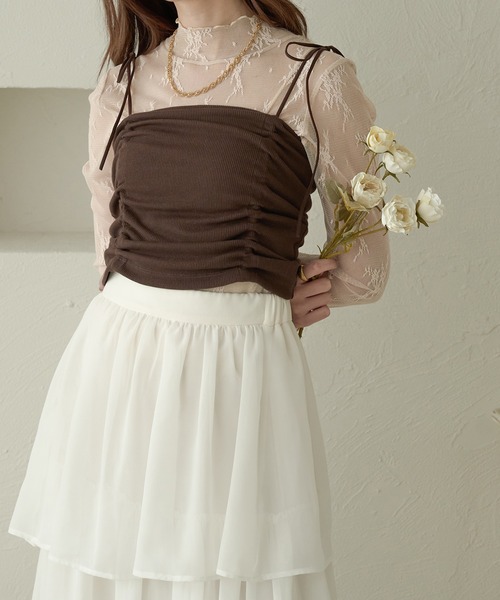 Ambre Neige(アンブルネージュ)の「花柄レーストップス/WEB/EC限定商品(シャツ/ブラウス・レディース・ダークブラウン/アイボリー/ブラック・FREE)」の21枚目の写真
