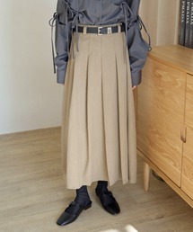 UNE MANSION | 【ベルトSET】プリーツロングスカート(スカート)