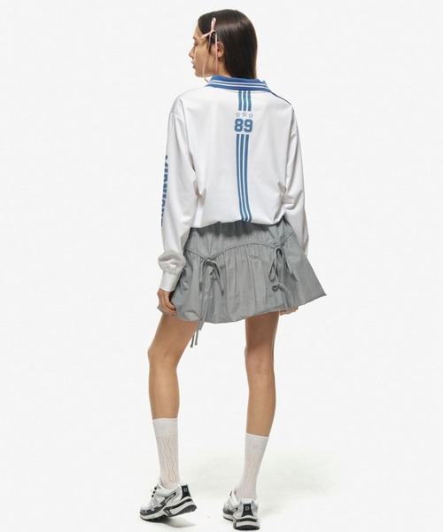 Midnight Move(ミッドナイトムーブ)の「Midnight Move/SOCCER プルオーバー 2115041(Tシャツ/カットソー・レディース・ピンク/ホワイト/グレー・FREE)」の6枚目の写真