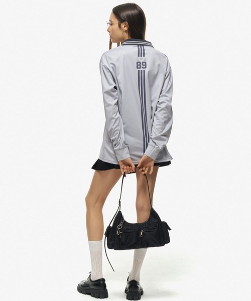 Midnight Move(ミッドナイトムーブ)の「Midnight Move/SOCCER プルオーバー 2115041(Tシャツ/カットソー・レディース・ピンク/ホワイト/グレー・FREE)」の9枚目の写真