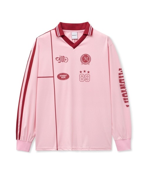 Midnight Move(ミッドナイトムーブ)の「Midnight Move/SOCCER プルオーバー 2115041(Tシャツ/カットソー・レディース・ピンク/ホワイト/グレー・FREE)」の21枚目の写真