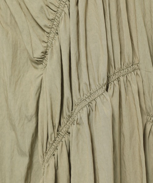 mysty woman（ミスティウーマン）の「ランダムシャーリングスカート 118547（スカート・レディース・チャコールグレー/カーキ/アイボリー・FREE）」の13枚目の写真