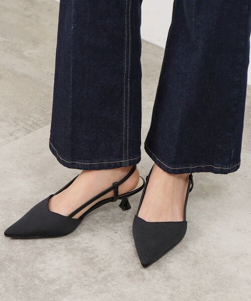 OPAQUE.CLIP（オペークドットクリップ）の「◆【大草直子さんコラボ】2WAYリボン付パンプス（パンプス・レディース・ピンク系/ブラック・03/02/01）」の13枚目の写真