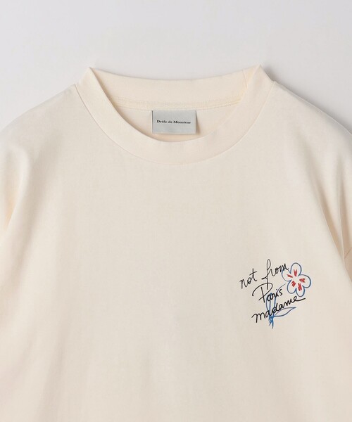 Drole De Monsieur（ドロール ド ムッシュ）の「＜DROLE DE MONSIEUR＞ SLOGAN ESQUISSE Tシャツ（Tシャツ/カットソー・メンズ・ブラック/オフホワイト・L/M）」の5枚目の写真