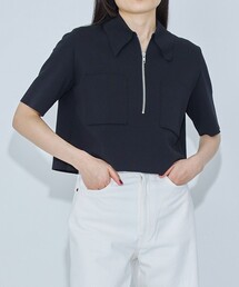 WRAPINKNOT | 【WRAPINKNOT(ラッピンノット)】《STUDIOUS別注》FRONT ZIP SHORT SHIRT(Tシャツ/カットソー)