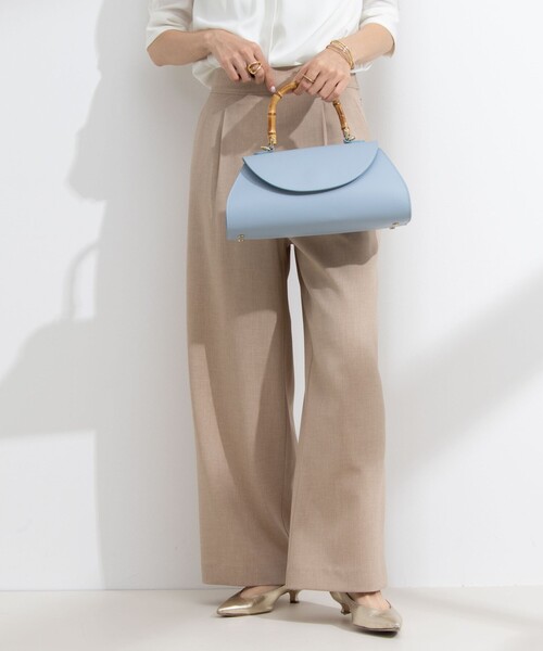 NOLLEY’S（ノーリーズ）の「《セットアップ対応》ウォッシャブル麻調ワイドパンツ（その他パンツ・レディース・ネイビー/ベージュ/オフホワイト・34/36/38）」の14枚目の写真